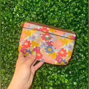 COACH Peyton Floral Mini Purse / Wristlet